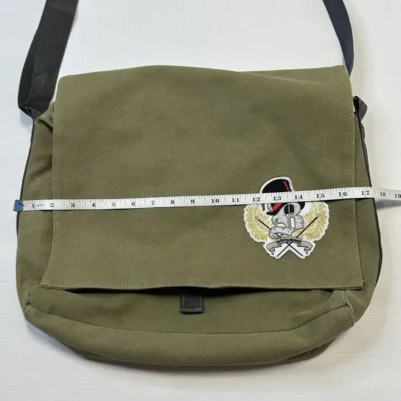 Britney Spears Canvas Messenger Bag Crossbody Music Band Patch Shoulder - Picture 5 of 12